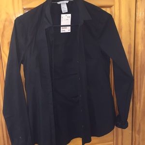 Black h&m button down